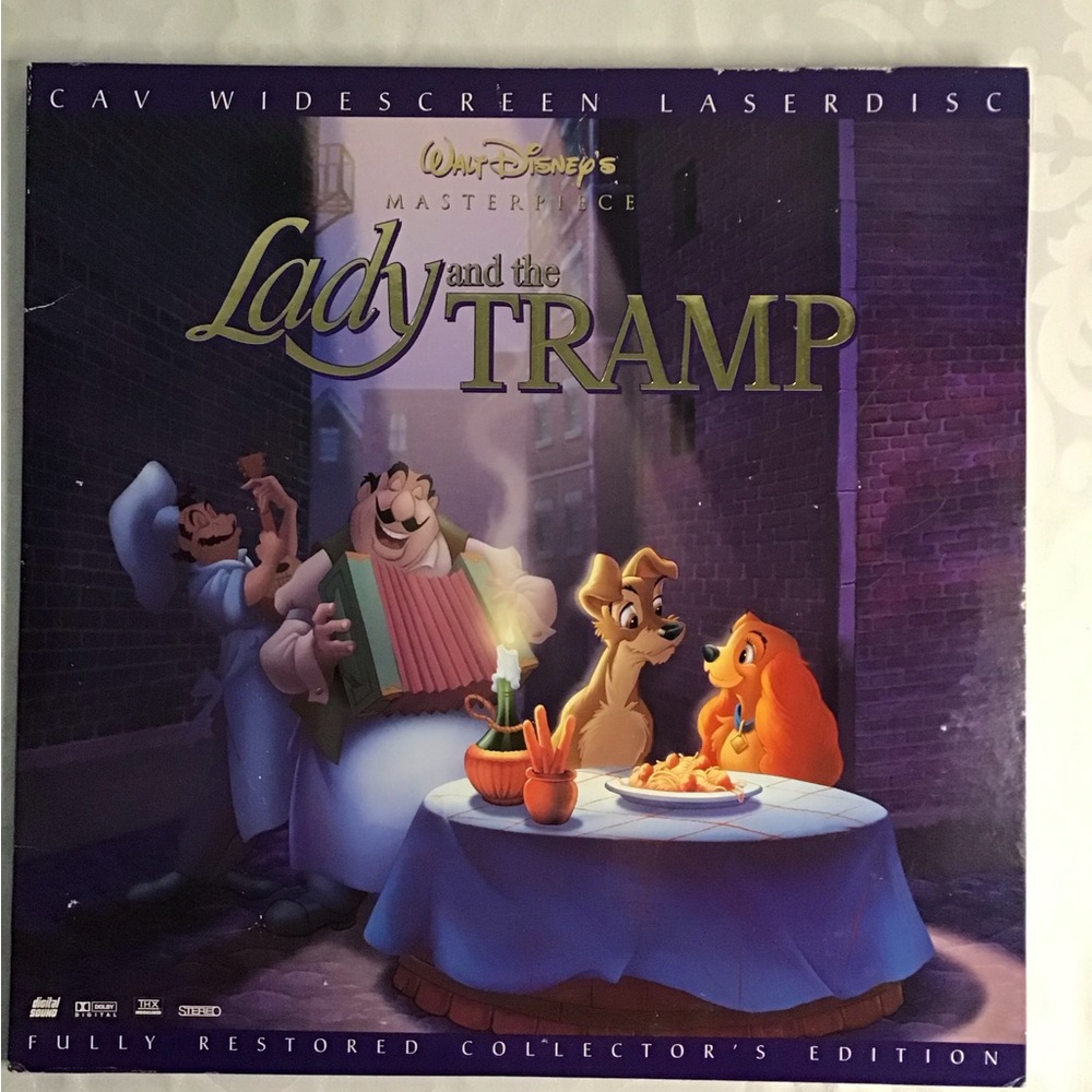 Disney Lady and the Tramp Widescreen Laserdisc